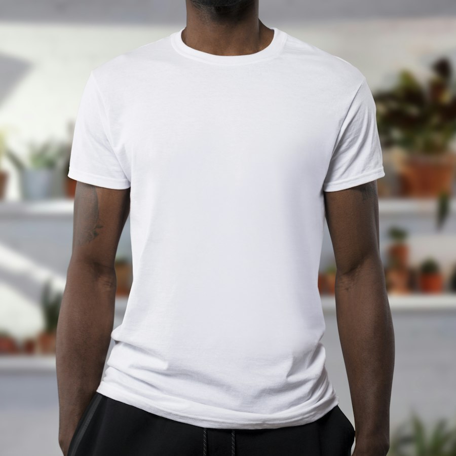 Le Tee in ivory jersey